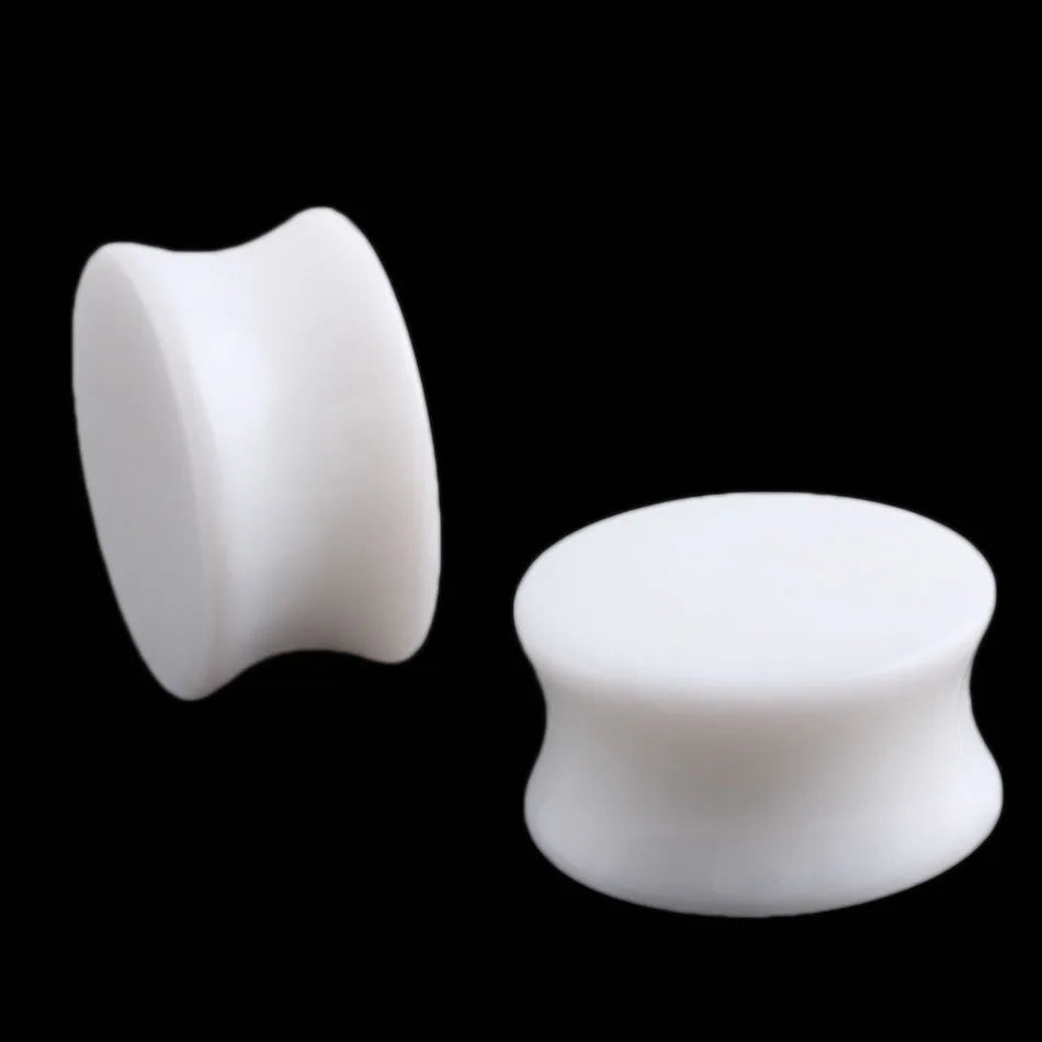 Pair Saddle Acrylic Ear Plugs Tunnels Piercigns Plug Ear Expanders Stretchers Earring Gauges for Men Women Body Jewelry
