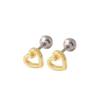 Versatile Heart-Shaped Stud Earrings - Multifunctional Body Jewelry for All Occasions