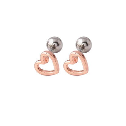 Versatile Heart-Shaped Stud Earrings - Multifunctional Body Jewelry for All Occasions