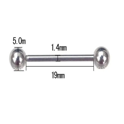 10Pcs Tongue Nipple Rings Ear Plug Rings Bars Barbell Punk Style Body Piercing Jewelry
