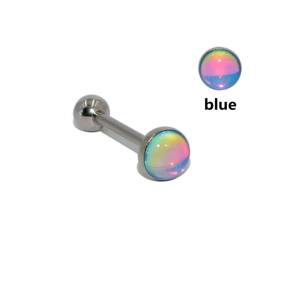 Elegant Titanium Tongue Ring for Women - Versatile and Comfortable Body Jewelry