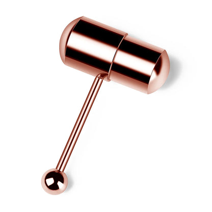 1Piece Surgical Steel Vibrating Tongue Ring 16G Tongue Piercing Ring Vibrating Tongue Piercing Bar Body Jewelry Lengua Fashion