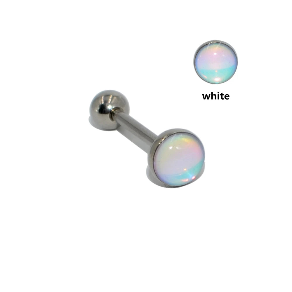 Elegant Titanium Tongue Ring for Women - Versatile and Comfortable Body Jewelry