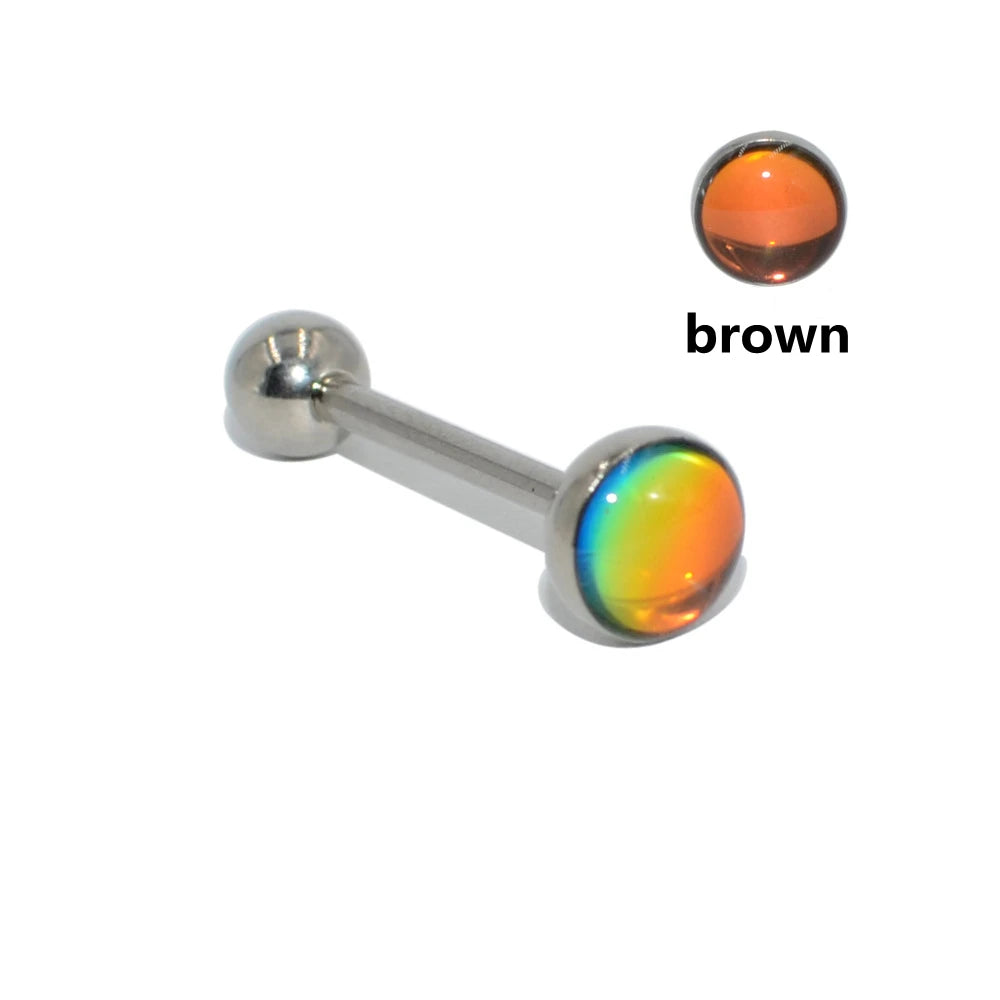 Elegant Titanium Tongue Ring for Women - Versatile and Comfortable Body Jewelry