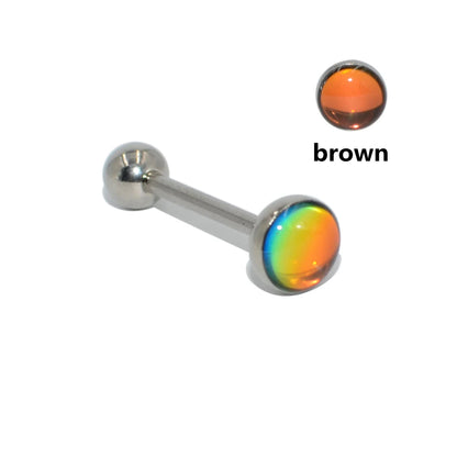 Elegant Titanium Tongue Ring for Women - Versatile and Comfortable Body Jewelry