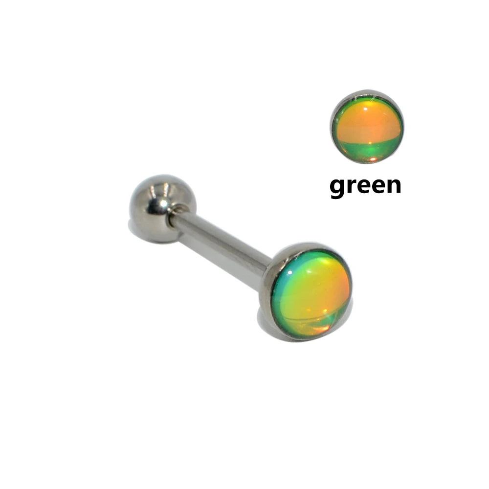 Elegant Titanium Tongue Ring for Women - Versatile and Comfortable Body Jewelry