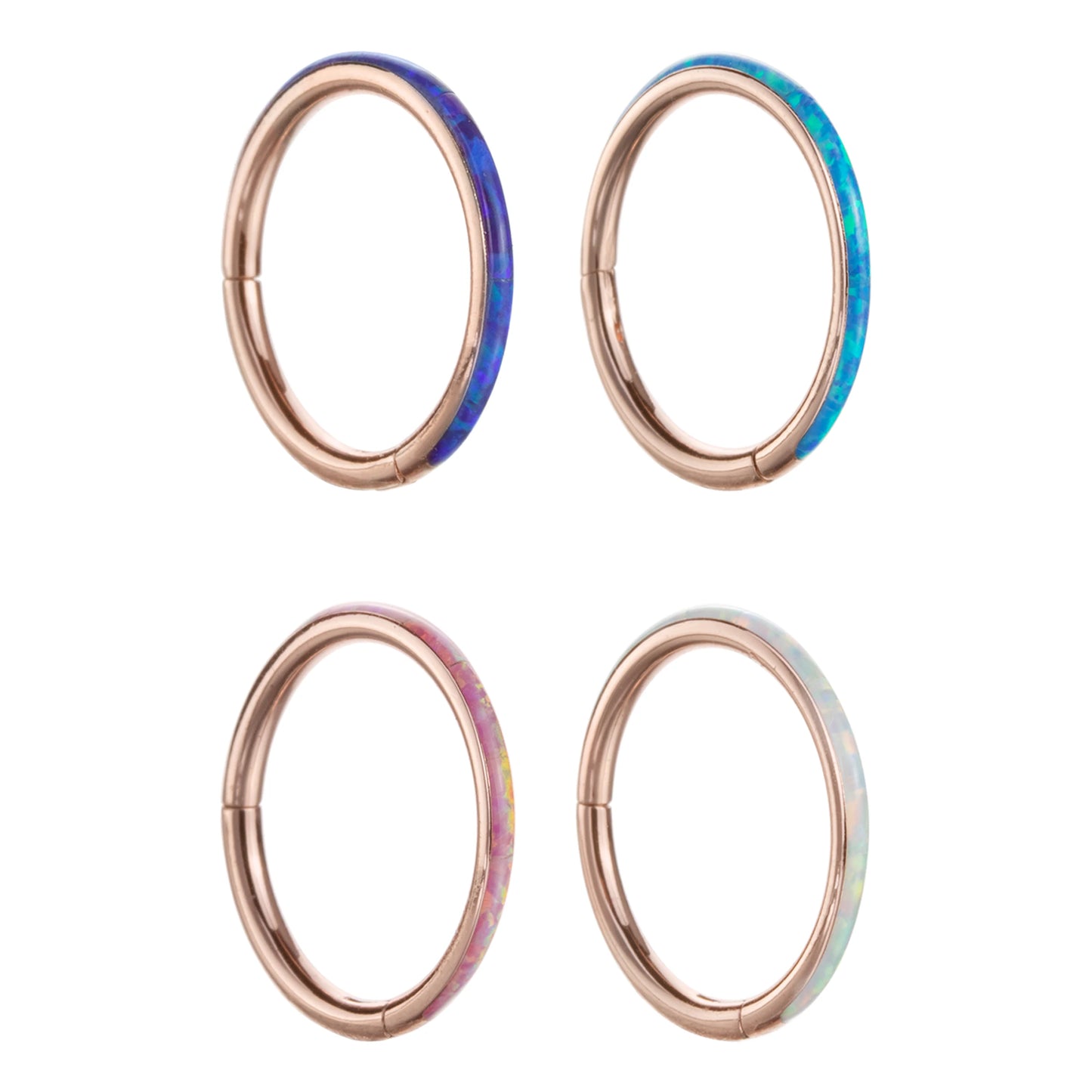 Factory Outlet 316L Steel Material Opal Earrings Body Jewelry Body Piercing Jewelry Trade Price