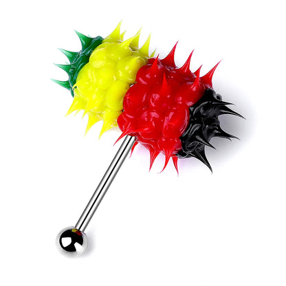 1Piece Surgical Steel Vibrating Tongue Ring 16G Tongue Piercing Ring Vibrating Tongue Piercing Bar Body Jewelry Lengua Fashion