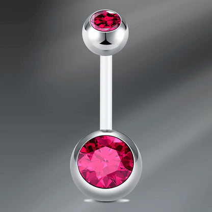 1Pcs Navel Barbell Body Jewelry CZ Belly Button Rings, UV Belly Navel Rings Navel Piercings Jewelry  Belly Barbell Piercing
