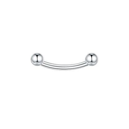 1/5PCS Steel Curved Barbell Banana Large Size 16G-00G Eyebrow Cartilage Tragus Piercing Earring Lip Stud Tongue Jewelry for Men