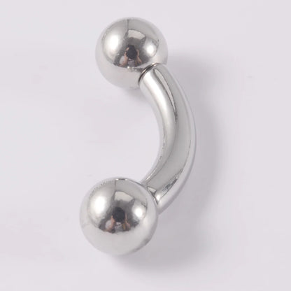 1PC Stainless Steel Straight Barbell Rings Curved Banana Penis Tragus Ear Piercing Male Genital Nipple Bar Fashion Body Piercing