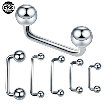 1PC Titanium 16G 14G External&Internal Thread Surface Bar Industrial Barbell CZ Micro Dermal Anchors Ring Piercings Sexy Jewelry