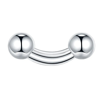 1/5PCS Steel Curved Barbell Banana Large Size 16G-00G Eyebrow Cartilage Tragus Piercing Earring Lip Stud Tongue Jewelry for Men