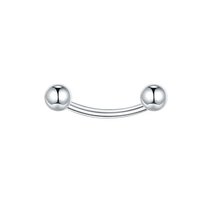 1/5PCS Steel Curved Barbell Banana Large Size 16G-00G Eyebrow Cartilage Tragus Piercing Earring Lip Stud Tongue Jewelry for Men
