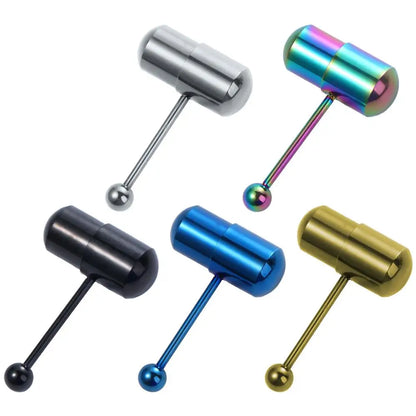 Vibrating Barbell Tongue Piercings Women Vibration Tongue Stud Piercing Jewelry Body Jewelry Vibrating Tongue Nail Tongue Ring