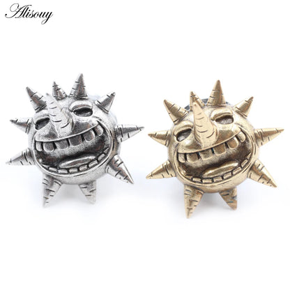 Alisouy 2PCS Sun Moon Stainless Steel Ear Tunnels - Versatile, Comfortable Body Piercing Jewelry