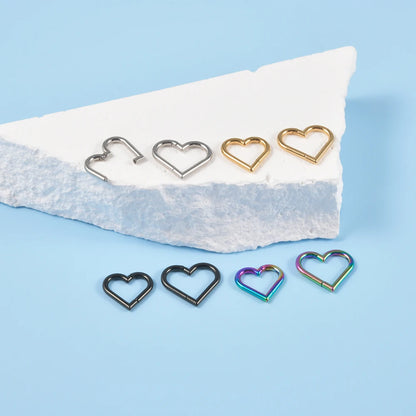 Versatile Stainless Steel Heart-Shaped Piercing for All Occasions