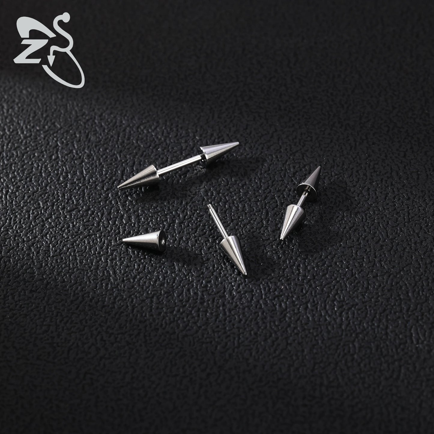 Versatile Black Stainless Steel Long Spike Eyebrow Ring for Any Occasion