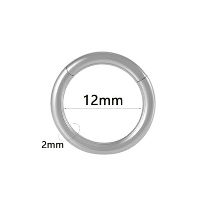 Versatile Surgical Steel Septum Clicker for All Occasions - Hinged Segment Ring
