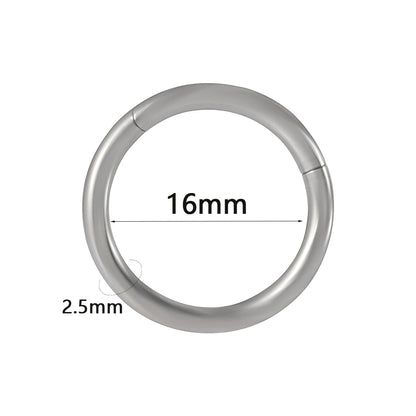 Versatile Surgical Steel Septum Clicker for All Occasions - Hinged Segment Ring