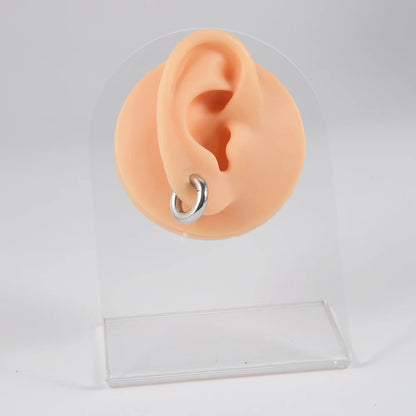 Versatile Surgical Steel Septum Clicker for All Occasions - Hinged Segment Ring