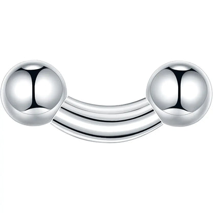 1/5PCS Steel Curved Barbell Banana Large Size 16G-00G Eyebrow Cartilage Tragus Piercing Earring Lip Stud Tongue Jewelry for Men