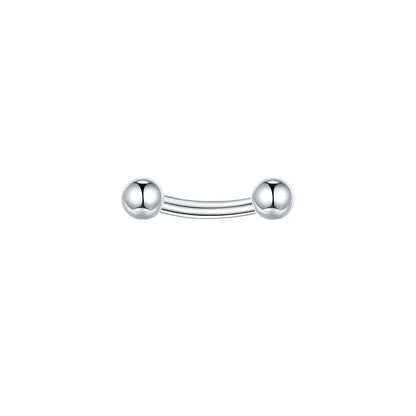 1/5PCS Steel Curved Barbell Banana Large Size 16G-00G Eyebrow Cartilage Tragus Piercing Earring Lip Stud Tongue Jewelry for Men