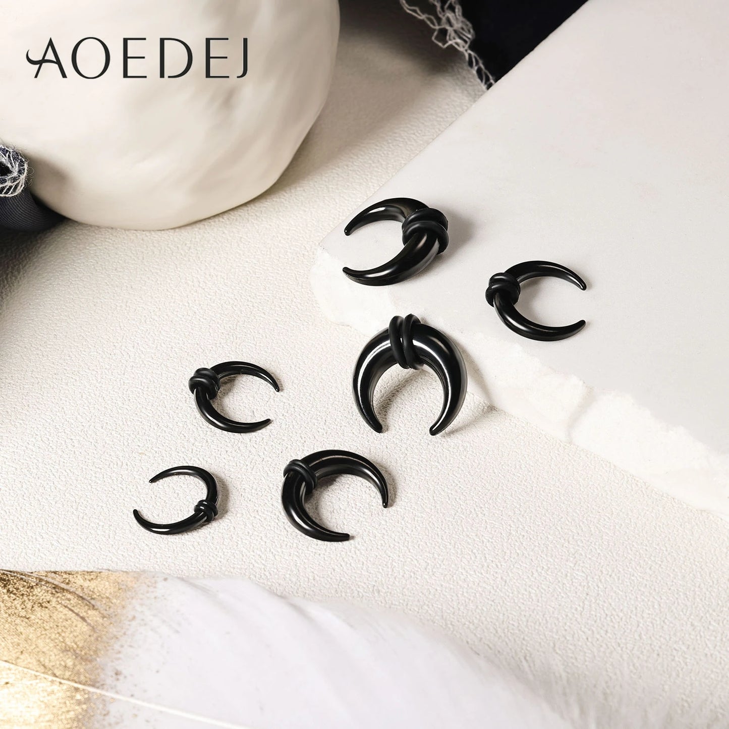 Versatile Stainless Steel Horseshoe Nose Ring by AOEDEJ - Comfortable & Stylish Body Jewelry