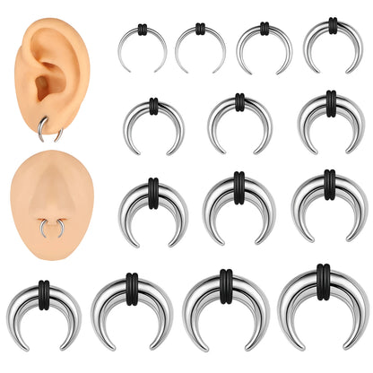 Versatile Stainless Steel Horseshoe Septum Nose Ring for Everyday Elegance