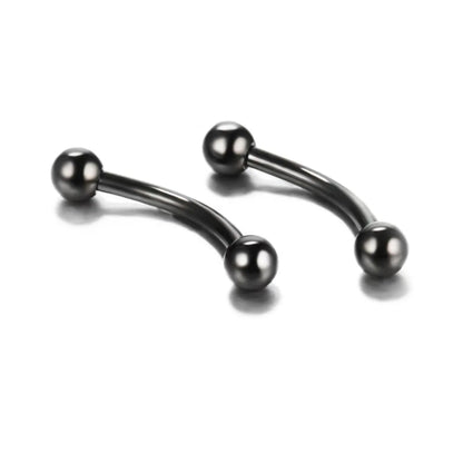 10Pcs Epoxy Curved Barbells Eyebrow Rings Piercing Jewelry Banana Bar Cartilage Tragus Body Piercing Gift