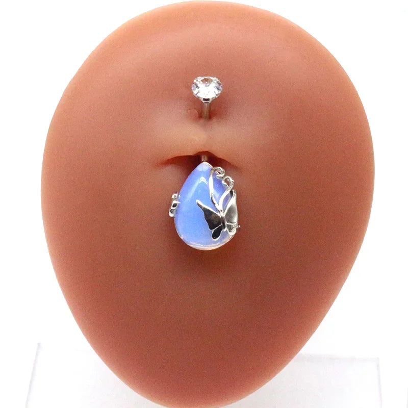 Trendy Stainless Steel Belly Button Ring for Versatile Styles