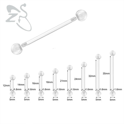 Unisex Transparent Acrylic Stud Earring for Everyday and Special Occasions