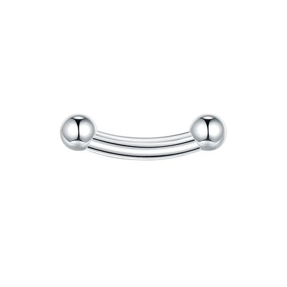 1/5PCS Steel Curved Barbell Banana Large Size 16G-00G Eyebrow Cartilage Tragus Piercing Earring Lip Stud Tongue Jewelry for Men