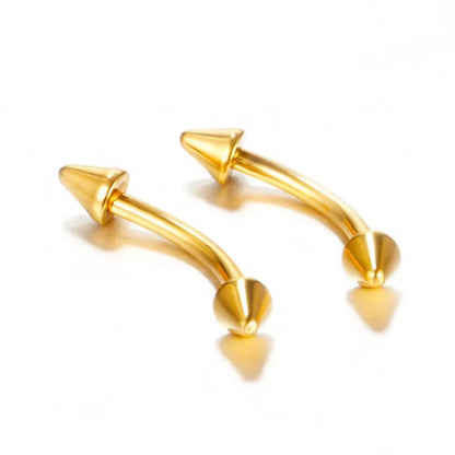 10Pcs Epoxy Curved Barbells Eyebrow Rings Piercing Jewelry Banana Bar Cartilage Tragus Body Piercing Gift