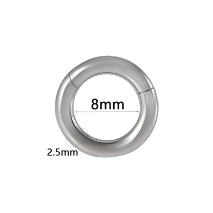 1PC Surgical Steel Septum Clicker Segment Hinged Ring Nose Eyebrow Lip Hoop Ear Cartilage Tragus Helix Ear Lobe Piercing Jewelry