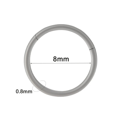 1PC Surgical Steel Septum Clicker Segment Hinged Ring Nose Eyebrow Lip Hoop Ear Cartilage Tragus Helix Ear Lobe Piercing Jewelry