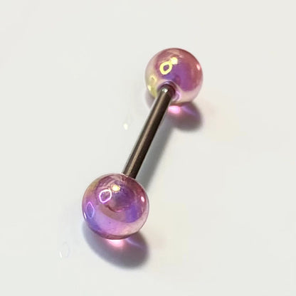 Tongue Nail Fashion Acrylic Tongue Ring Piercing Ear Nipple Rings Wear Lip Retro Stud Earring Puncture Jewelry