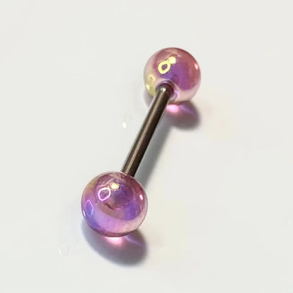 Tongue Nail Fashion Acrylic Tongue Ring Piercing Ear Nipple Rings Wear Lip Retro Stud Earring Puncture Jewelry