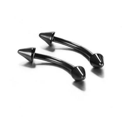 10Pcs Epoxy Curved Barbells Eyebrow Rings Piercing Jewelry Banana Bar Cartilage Tragus Body Piercing Gift