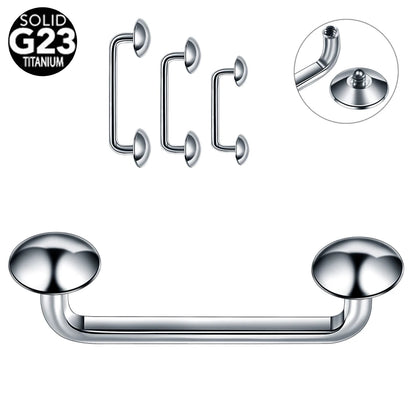 1PC Titanium 16G 14G External&Internal Thread Surface Bar Industrial Barbell CZ Micro Dermal Anchors Ring Piercings Sexy Jewelry