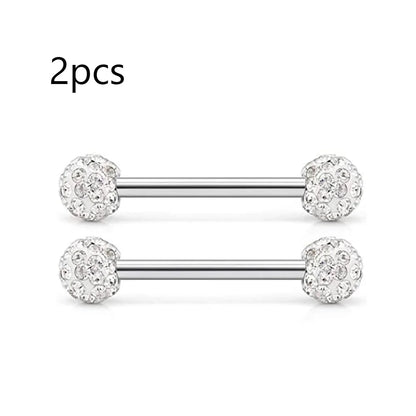 14G Tongue Rings Nipple Rings Surgical Steel Barbell Nipplering Body Piercing Jewelry for Women Men 12MM 14MM 16MM 18MM Bar Leng