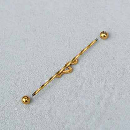 1PC Industrial Piercing Barbells Jewelry Stainless Steel CZ Heart Ball Pearl Cartilage Helix Earring Body Piercing for Women Men