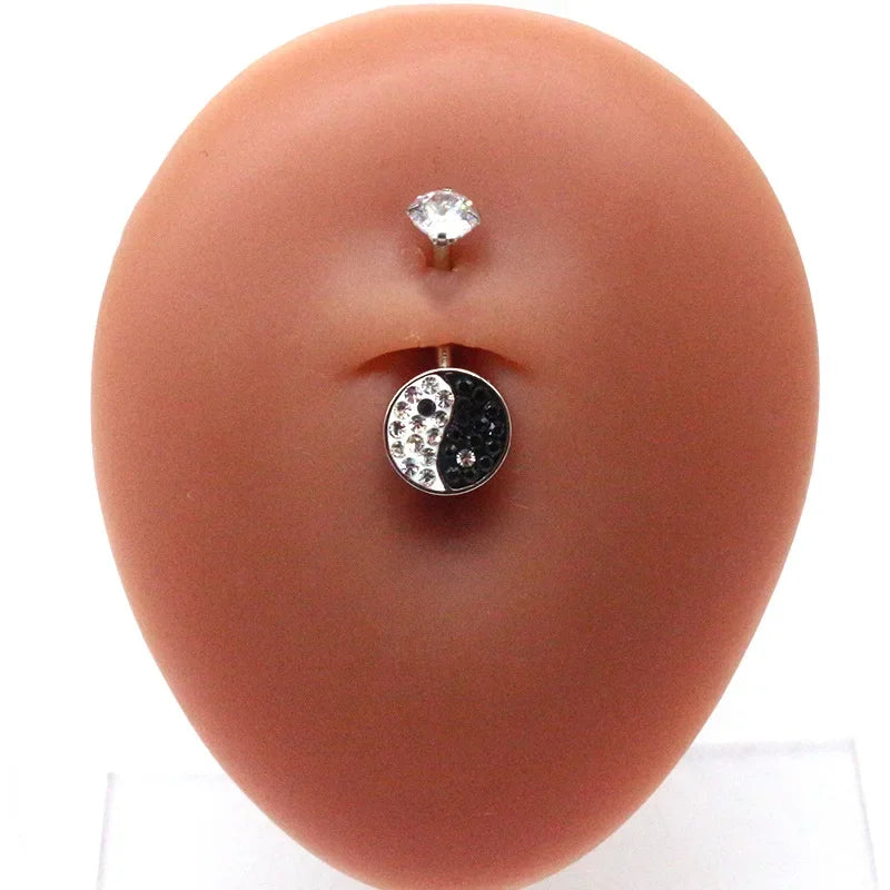 Trendy Stainless Steel Belly Button Ring for Versatile Styles