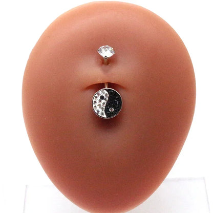 Trendy Stainless Steel Belly Button Ring for Versatile Styles