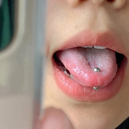 14G Tongue Rings Nipple Rings Surgical Steel Barbell Nipplering Body Piercing Jewelry for Women Men 12MM 14MM 16MM 18MM Bar Leng
