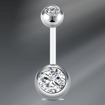 1Pcs Navel Barbell Body Jewelry CZ Belly Button Rings, UV Belly Navel Rings Navel Piercings Jewelry  Belly Barbell Piercing