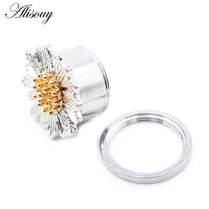 Alisouy 2pcs Stainless Steel Flower Zirconia Moon Star Clock Heart Screw Ear Tunnels Plugs Expander Gauges Body Piercing Jewelry