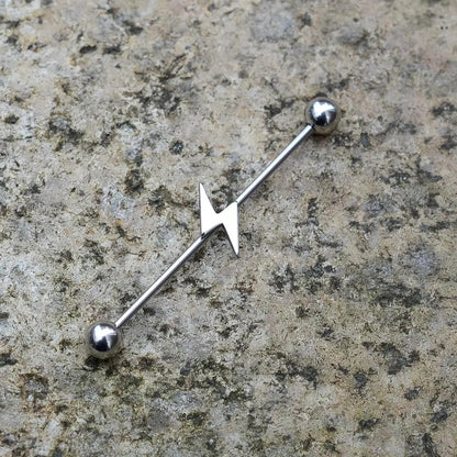 1PC Industrial Piercing Barbells Jewelry Stainless Steel CZ Heart Ball Pearl Cartilage Helix Earring Body Piercing for Women Men