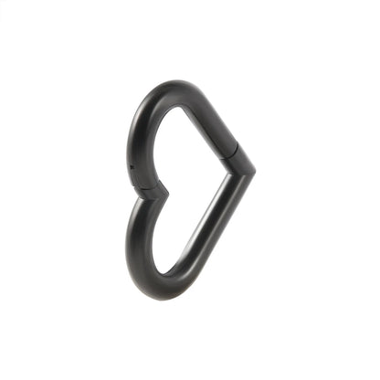 1pcs Stainless Steel Heart Shape Clicker Ear Tragus Cartilage Daith Helix Lobe Earrings Septum Nose Ring Body Piercing Jewelry