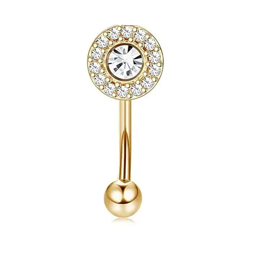 1PC Surgical Steel Piercing Jewelry Curved Barbell Eyebrow Ring Helix Tragus Lip Piercing Daith Rook Earrings for Women